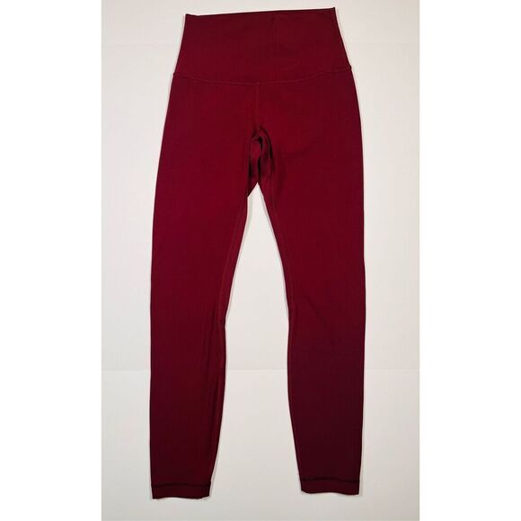 Lululemon Align High Rise Pant 26" inseam Red Merlot W5CT3S Size 4 Athleisure - Picture 1 of 8